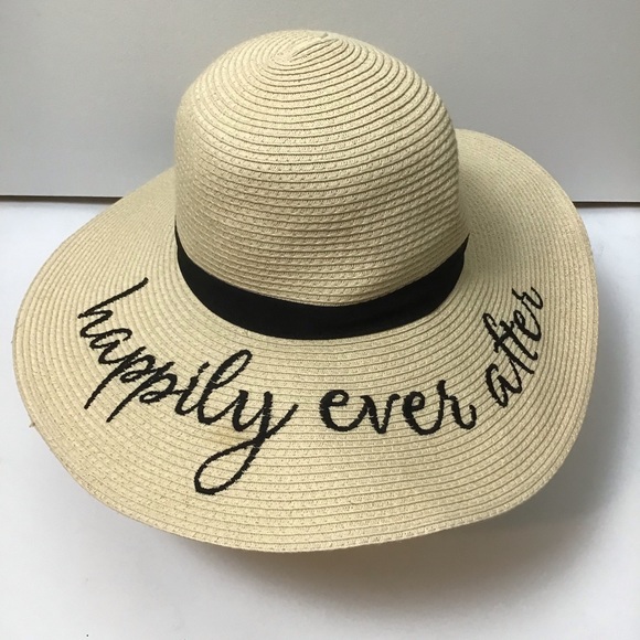 Honeymoon Bride Floppy Beach Sun Hat 